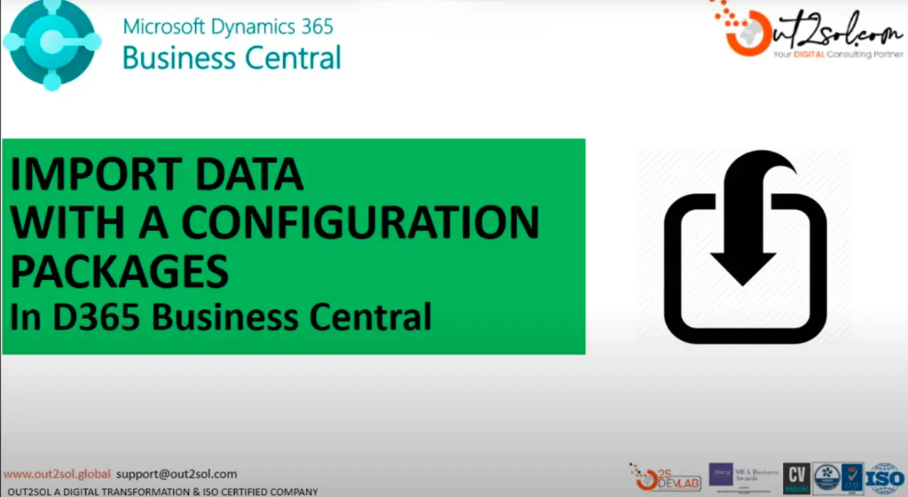 Import Data Using Configuration Packages in Dynamic 365 Business Central