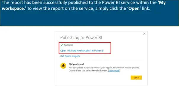 Confirm the Successful Publication