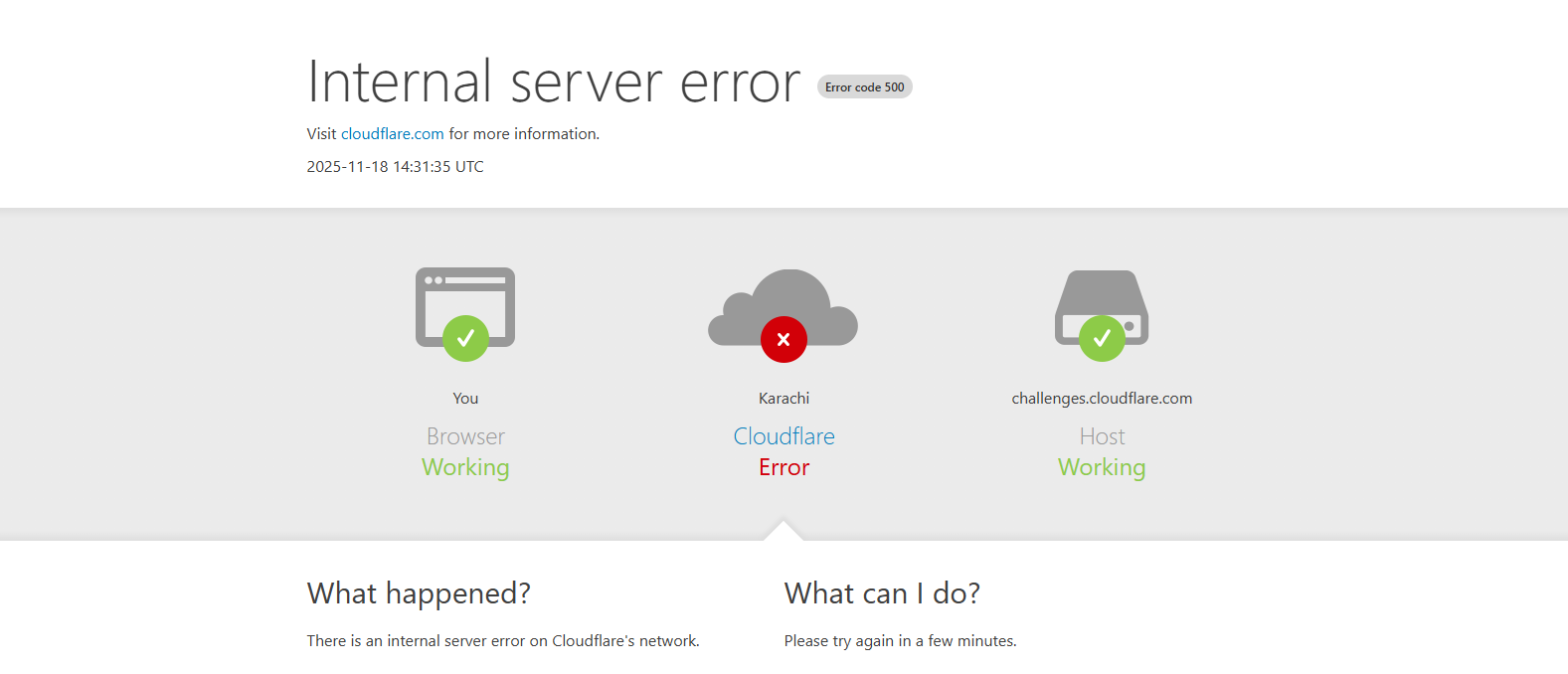 Cloudflare Failure
