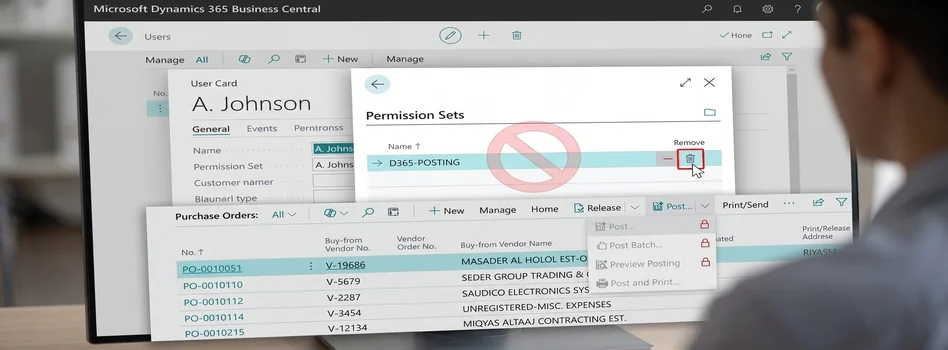 Remove or Hide Posting Rights for Users in Dynamics 365 Business Central