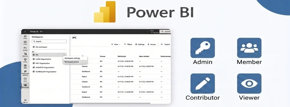 power bi workspace roles