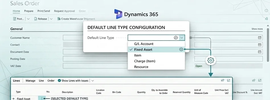 Document default line type